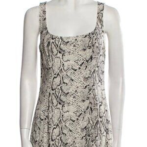Reformation Animal Print Mini Dress